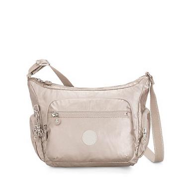 Kipling Gabbie Small Metallic Crossbodytassen Zilver | België 2072YX